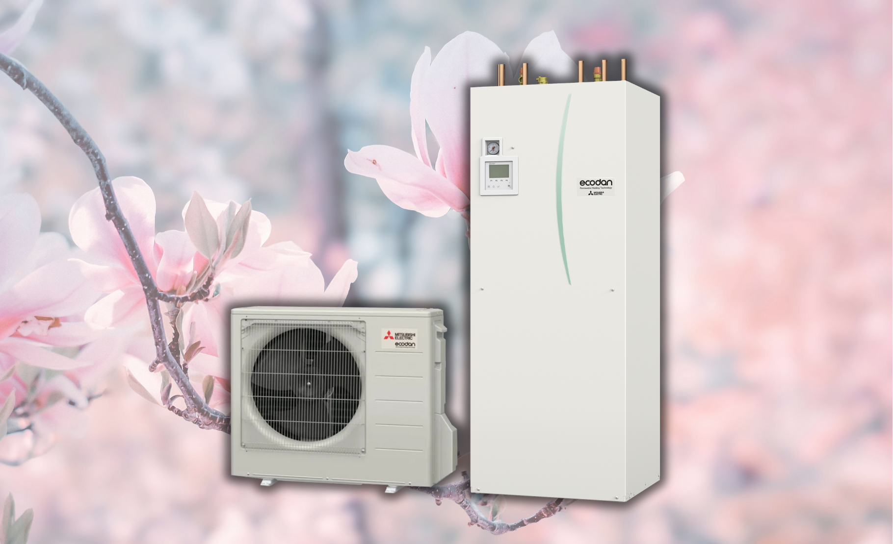 Ecological air-to-water heat pump Mitsubishi Ecodan CO2!