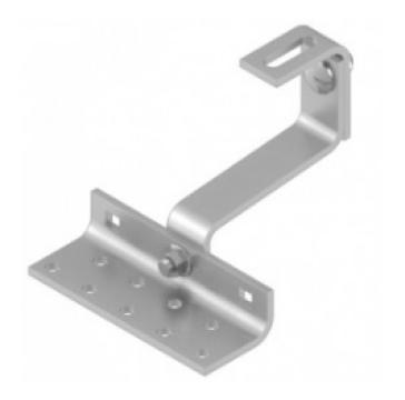 Saules kolektoru montāžas elements, dakstiņu jumtam