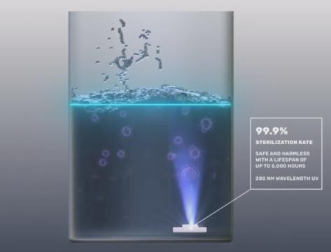 Dzeramā ūdens sagatavošanas un lietošanas iekārta model: PEARL 75 UV-LED (HOT-COLD-RO)