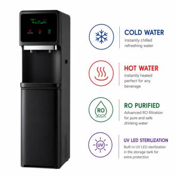 Dzeramā ūdens sagatavošanas un lietošanas iekārta model: BLACK DIAMOND 75 UV-LED (HOT-COLD-RO)