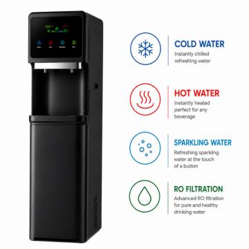 Dzeramā ūdens sagatavošanas un lietošanas iekārta model: SODA DIAMOND 400 BLACK (HOT-COLD-RO-SODA)