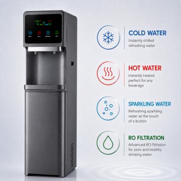 Dzeramā ūdens sagatavošanas un lietošanas iekārta model: SODA DIAMOND 400 GRAPHITE (HOT-COLD-RO-SO