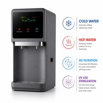 Dzeramā ūdens sagatavošanas un lietošanas iekārta model: GRAPHITE PEARL 75 UV-LED (HOT-COLD-RO)
