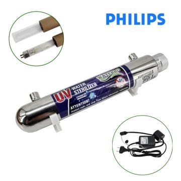 UV sterilizātors WATERRO UV11W=11W*1 PHILIPS, Max flow 0.23t/h, 1/4''