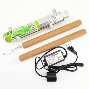 UV sterilizātors WATERRO UV12W=12W*1, Max flow 0.23t/h, 1/4''