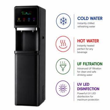 Dzeramā ūdens sagatavošanas un lietošanas iekārta model: BLACK DIAMOND UF UV-LED (HOT-COLD-UF)