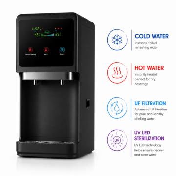 Dzeramā ūdens sagatavošanas un lietošanas iekārta model: BLACK PEARL UF - UV*LED (HOT-COLD-UF)
