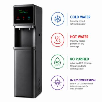 Dzeramā ūdens sagatavošanas un lietošanas iekārta model: GRAPHITE DIAMOND 75 UV-LED (HOT-COLD-RO)