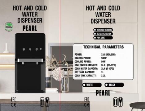 Dzeramā ūdens sagatavošanas un lietošanas iekārta model: GRAPHITE PEARL 75 (HOT-COLD-RO)